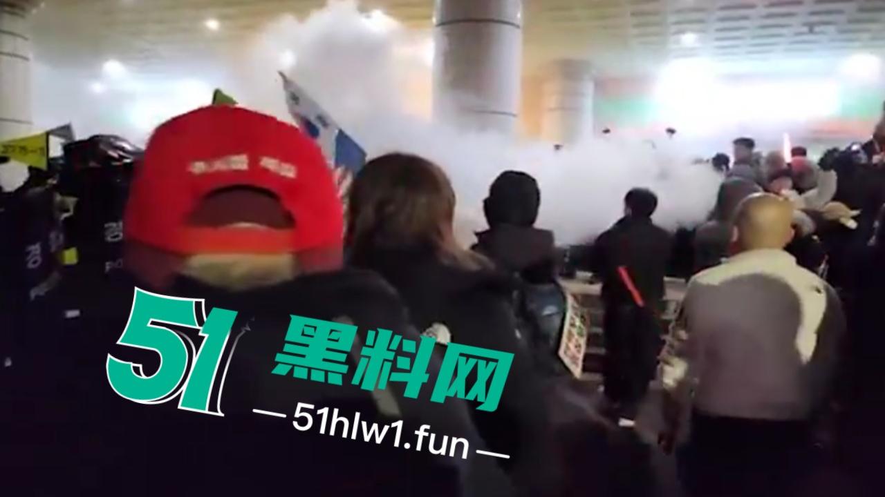 尹锡悦被捕爆发动乱，上万支持者法院外抗议翻越围墙冲入法院打砸，多名警员受伤 以抓捕85名现行犯。-3