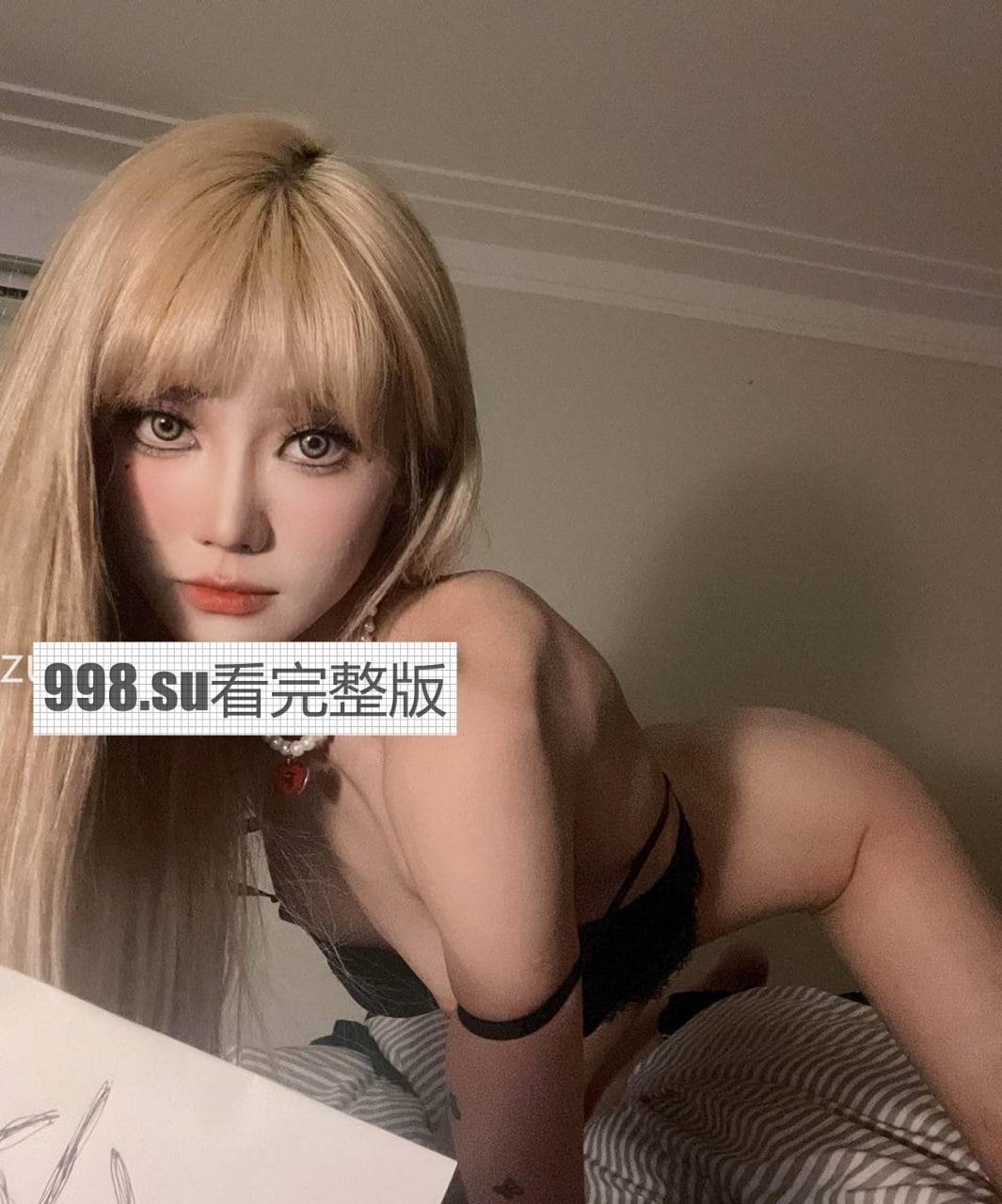 抖音网红欧美甜美风超美女神 #田心三水 举牌视图流出-3