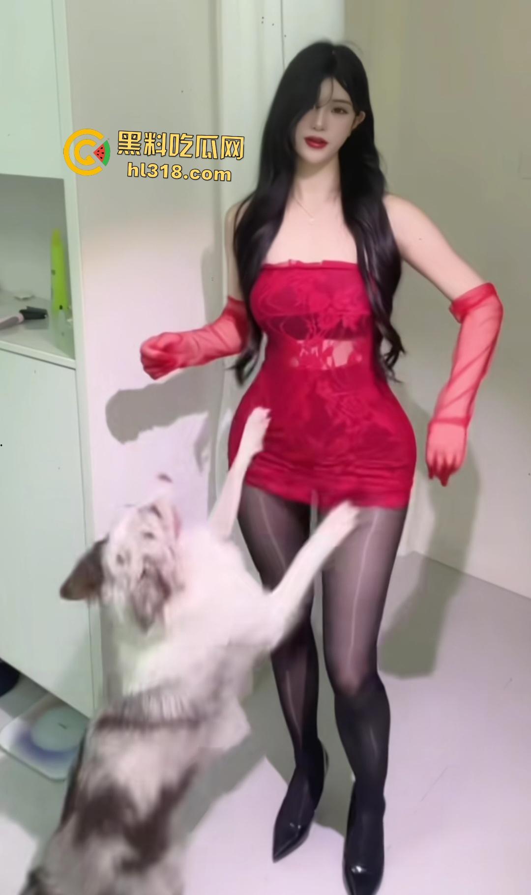 抖音网红【达咩酱】化身反差母狗，视频中皮鞭狂甩翘臀扭动，把金主魂都勾走了一直刷爆礼物！-2