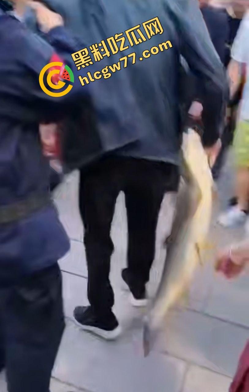 浙江宁波月湖公园惊爆变态大瓜，男子偷鱼用鱼嘴撸管，保安抓场逼放生！-4