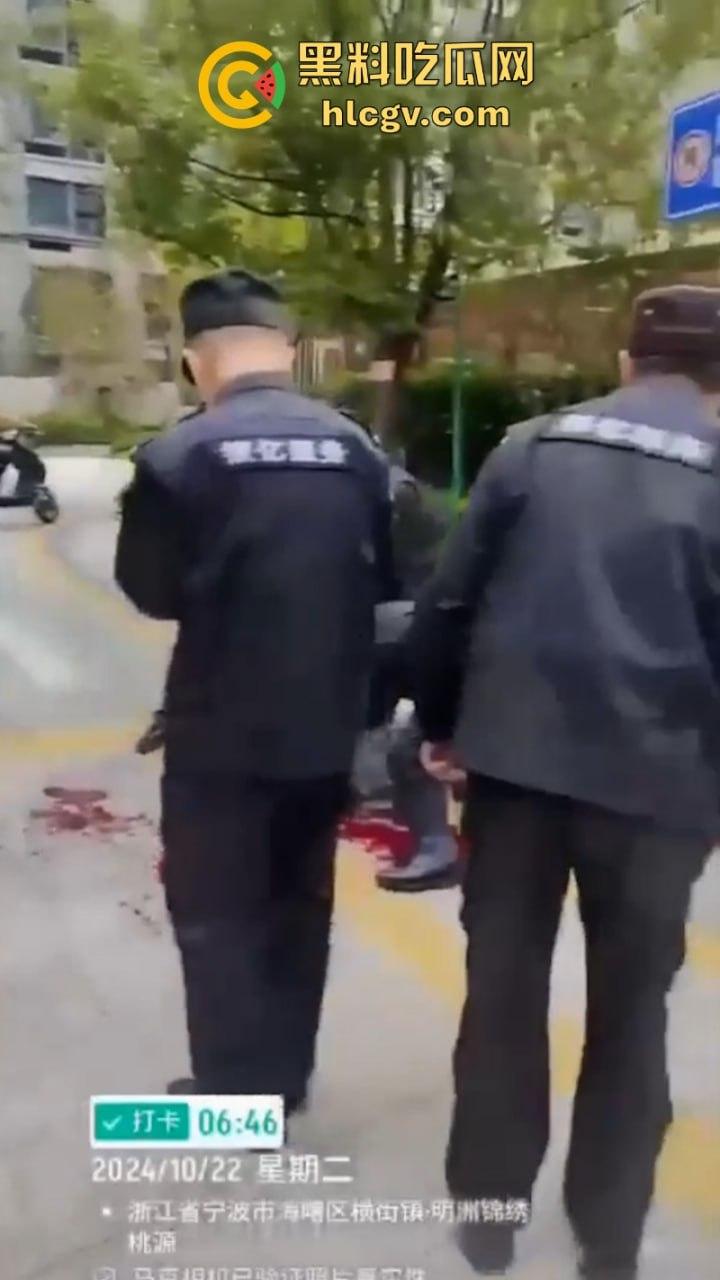 宁波海曙区一女子送孩子上学路上被人追砍 孩子的身受数刀 视频直击血腥现场-3