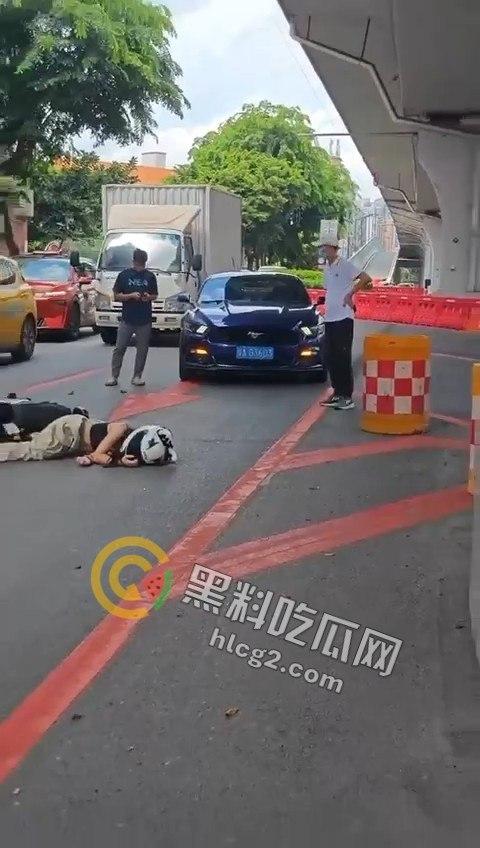 广州野马司机疯狂撞击骑电动车超正小姐姐，现场目击者震惊：简直不可思议！-9