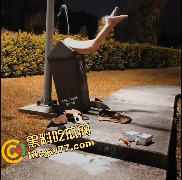 日本骚留子玩疯了，垃圾桶里骚穴倒插成肉便器，蜜穴开张求陌生人爆射！-11