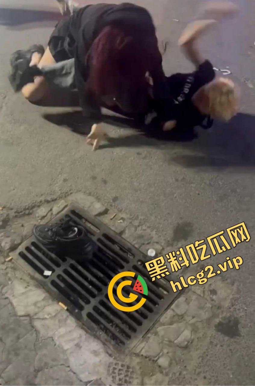 北京工体坦克大战黄毛细狗，全程碾压毫无还手之力，细狗惨被三角绞！-4