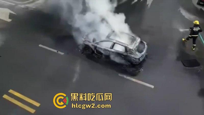 温州龙港时代大道一比亚迪突发自燃 短短几分钟烧没了 现场烧车视频曝光-7