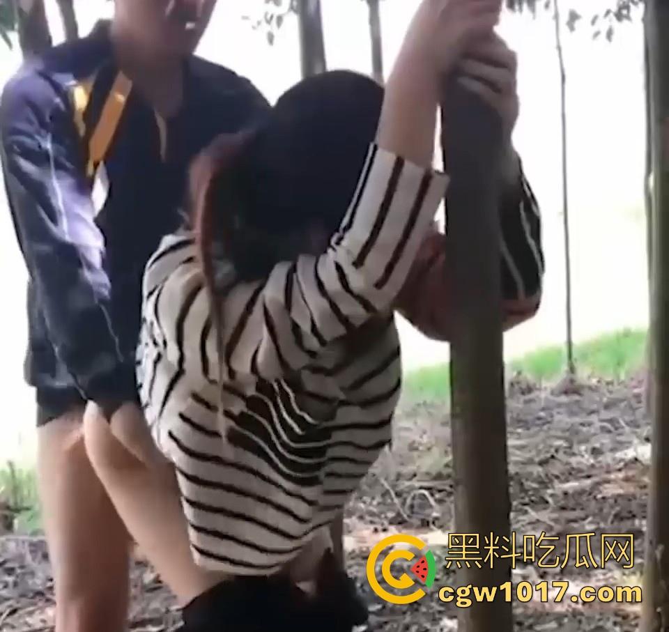 德邦物流野战视频曝光！送快递给少妇送到小树林野战，裤子一扒激情开干，后入打桩猛操边操边笑，麻烦给个好评！-5