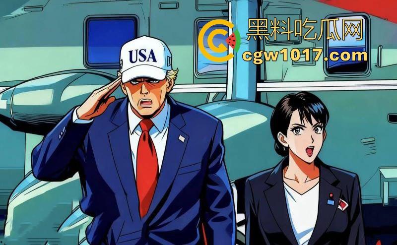 网友AI恶搞特朗普跟日本首相高市早苗甜蜜现场，平时铁娘子政客范儿，结果对川普眼神放电，真感觉她们私底下乱搞过！-5