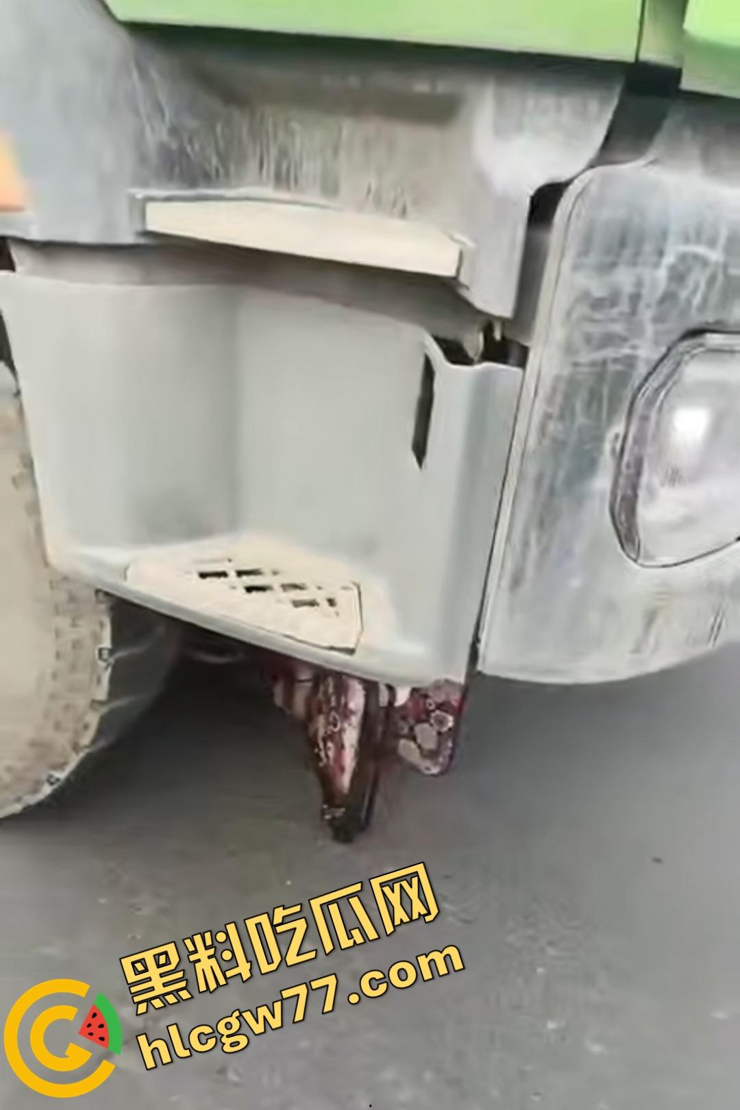 河南辉县老太太近视千度急买菜酿惨剧！大货车碾爆头颅脑浆四溅，喷到路人身上洗了个血浴！-8