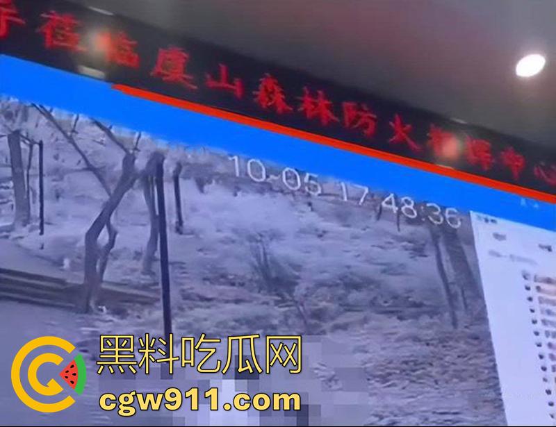 户外野战竟被森林监控拍下，常熟虞山森林防火指挥中心，大屏上演活春宫，这偷情真会找地方啊！-2
