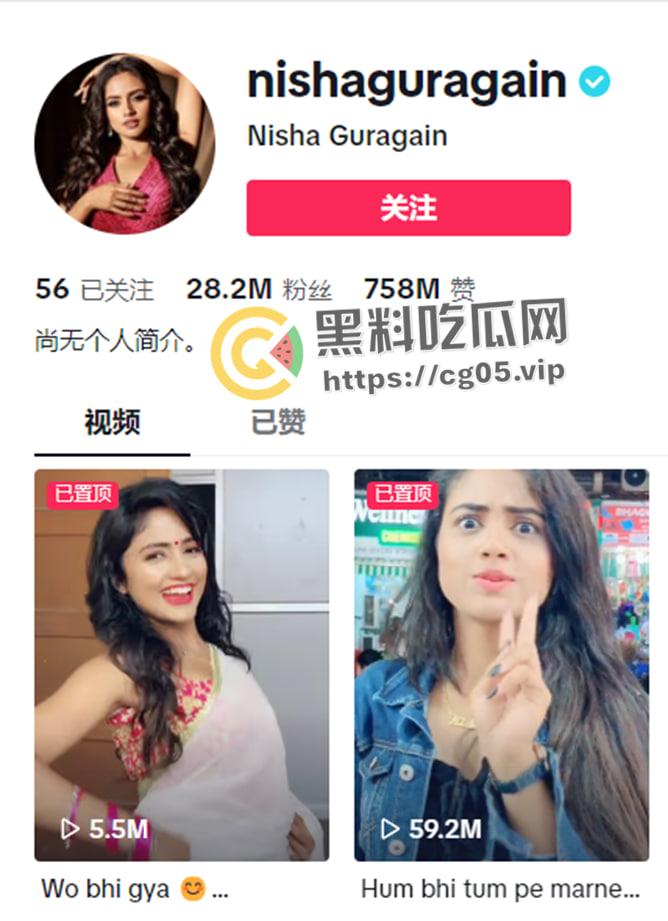 印度淫娃！Tiktok  INS 印度网红 【妮莎】【NishGuragain】和男朋友性爱自拍流出 咖喱味的极品美女-2