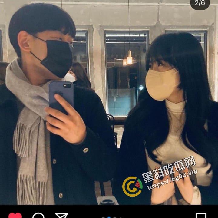 韩国素人银行妹【TINDER】和男友的朋友约炮 被拍下口交内射视频 附带正牌男友合照-2