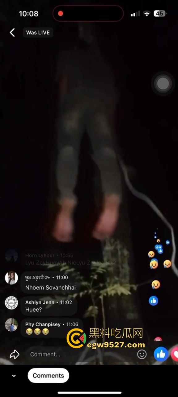 柬埔寨主播Facebook直播上吊,和女友分手导致的,年纪轻轻因感情想不开,也是个狠人!-3