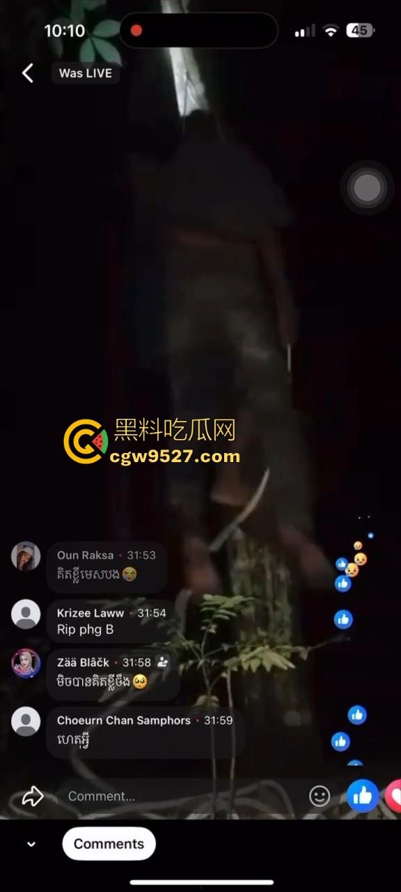 柬埔寨主播Facebook直播上吊,和女友分手导致的,年纪轻轻因感情想不开,也是个狠人!-6