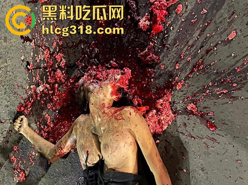 暗网流出！长腿大奶火辣美女，遇渣男想不开撞车自杀，货车碾压头部爆开，逼都撕裂了，胆小者勿入！-2
