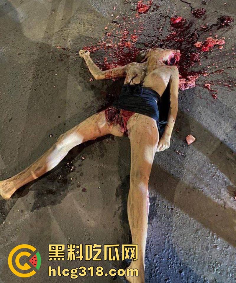 暗网流出！长腿大奶火辣美女，遇渣男想不开撞车自杀，货车碾压头部爆开，逼都撕裂了，胆小者勿入！-4