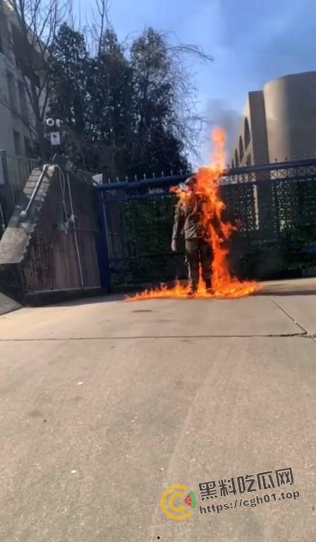美国空军在以色列大使馆前自焚!临死前高呼不做种族灭绝的同谋 是英雄还是极端分子?-4