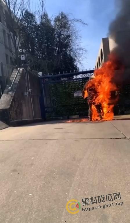 美国空军在以色列大使馆前自焚!临死前高呼不做种族灭绝的同谋 是英雄还是极端分子?-6